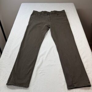 Stitches & Rivets Pants Mens 40x32 Olive Brown Good RALTW06-OLI-SR Slim Straight